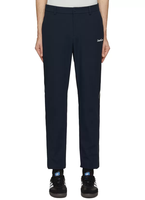 Pants>SOUTHCAPE Contrast Trim Slim Pants