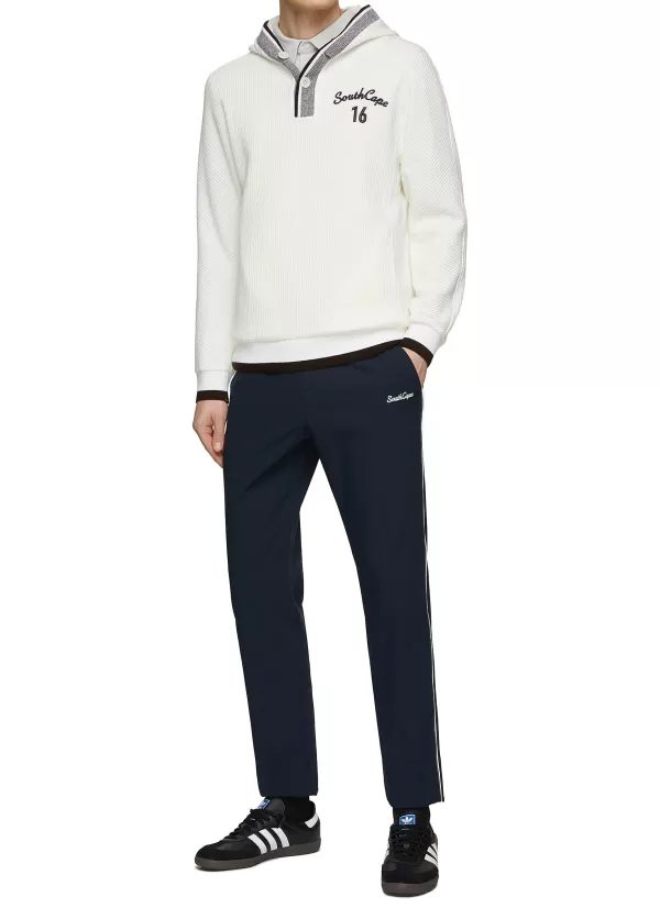 Pants>SOUTHCAPE Contrast Trim Slim Pants