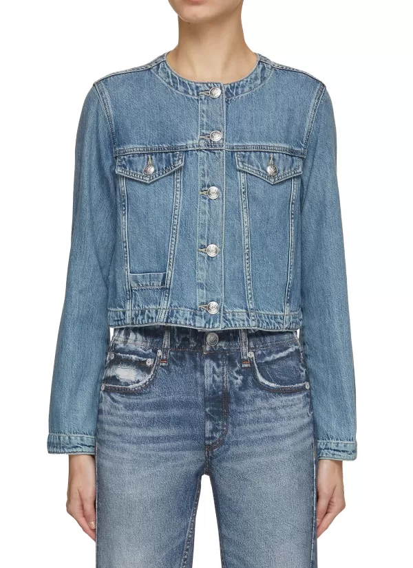 Jackets>RAG & BONE Cora Cropped Denim Jacket