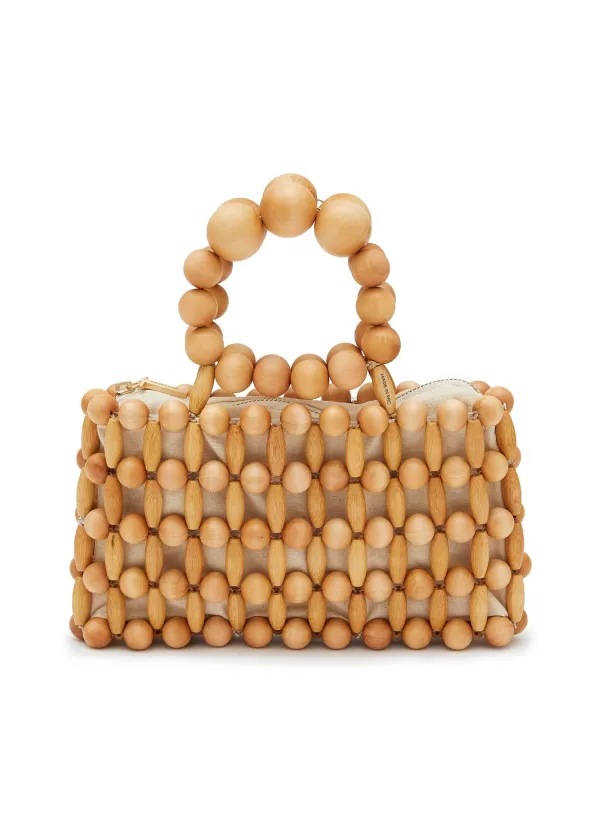 Clutch Bags>CULT GAIA Cora Wooden Beaded Bag