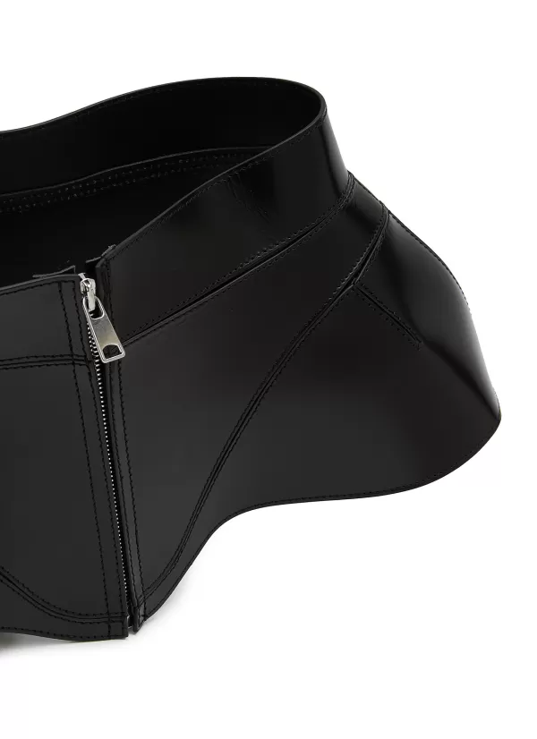 Belts>ALEXANDER MCQUEEN Corset Shaped Thick Belt