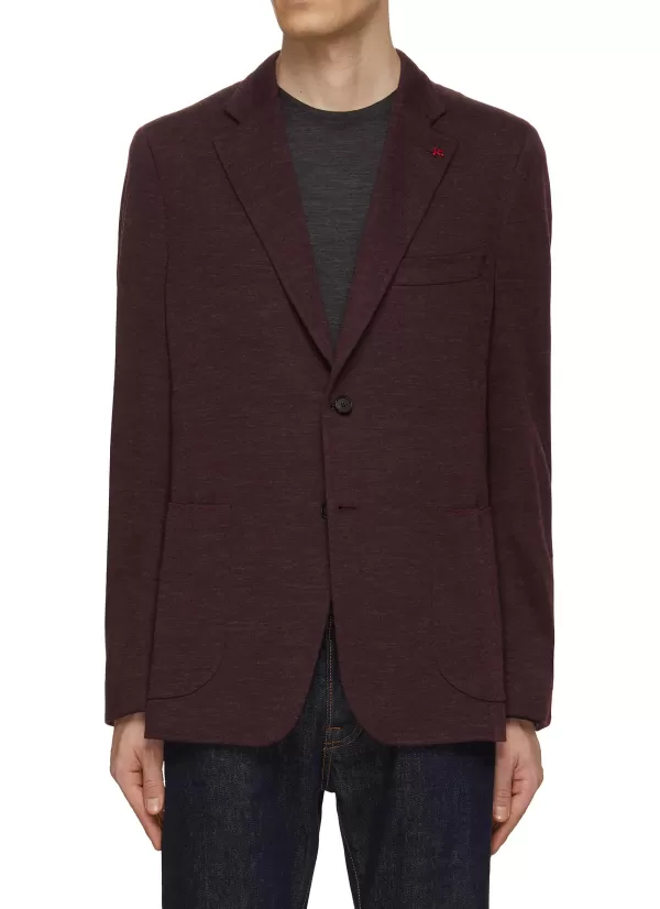 Suits>ISAIA Cortina Notch Lapel Single Breasted Blazer