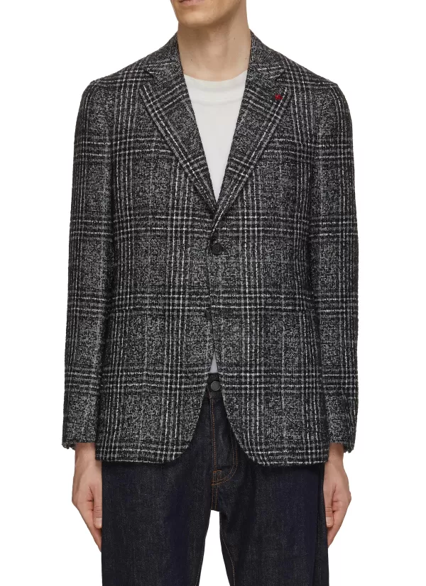 Suits>ISAIA Cortina Notch Lapel Single Breasted Blazer