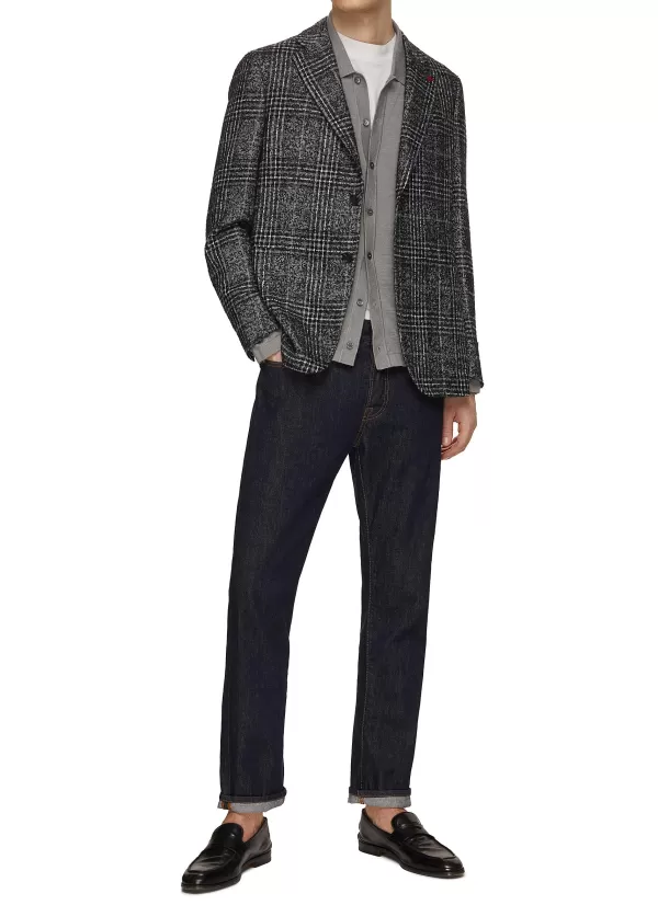 Suits>ISAIA Cortina Notch Lapel Single Breasted Blazer