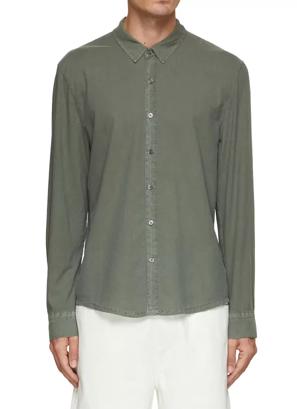 Shirts>JAMES PERSE Cotton Button-Up Shirt