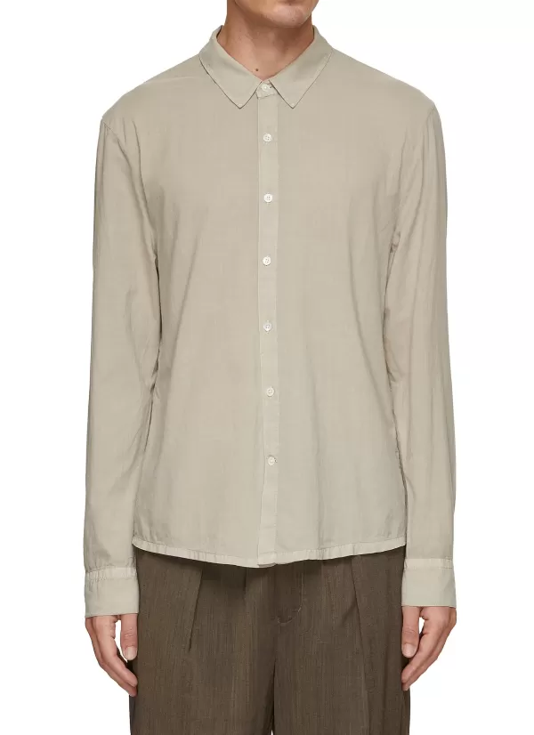 Shirts>JAMES PERSE Cotton Button-Up Shirt