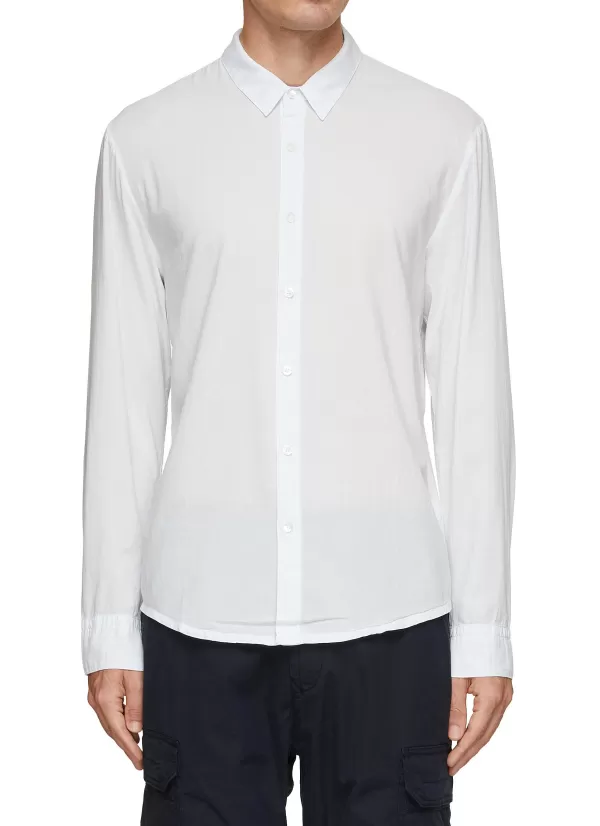 Shirts>JAMES PERSE Cotton Button-Up Shirt