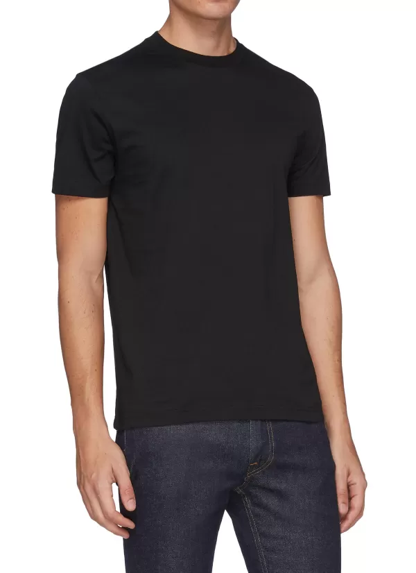 T-Shirts>PRADA Cotton Jersey T-Shirt 3-Pack Set