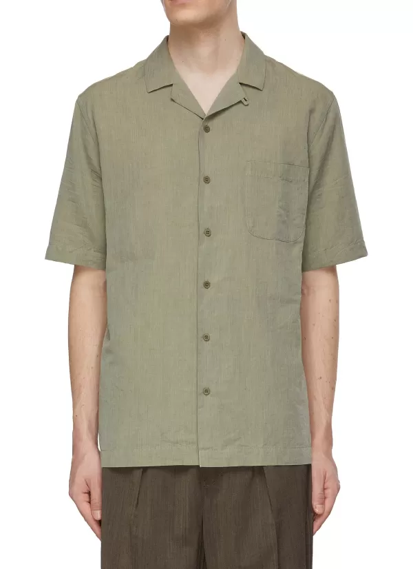 Shirts>SUNSPEL Cotton Linen Shirt