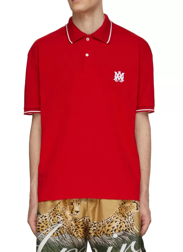 Polos>AMIRI Cotton Polo Shirt