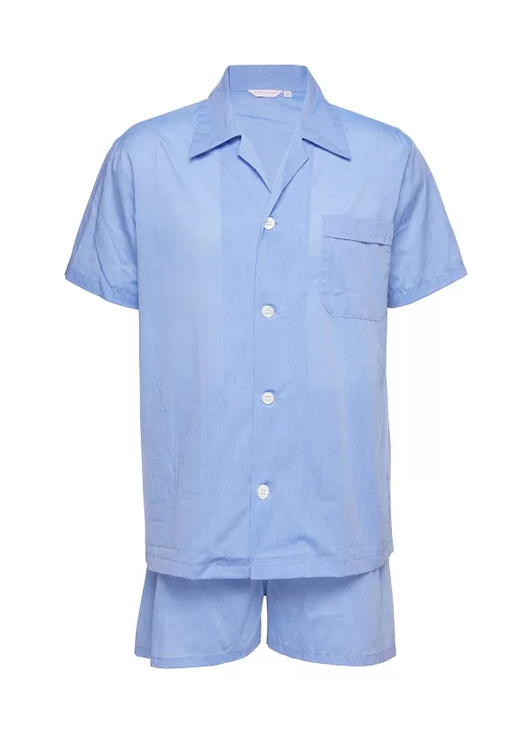 Underwear>DEREK ROSE Cotton Relaxed Pyjama Set