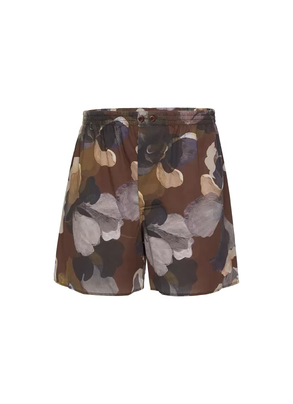 Underwear>ZIMMERLI Cotton Sateen Print Boxer Shorts