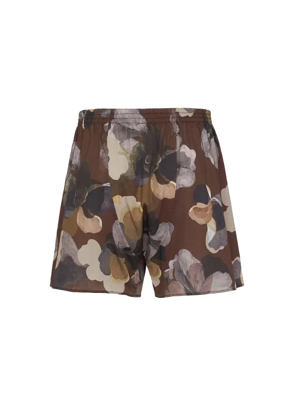 Underwear>ZIMMERLI Cotton Sateen Print Boxer Shorts