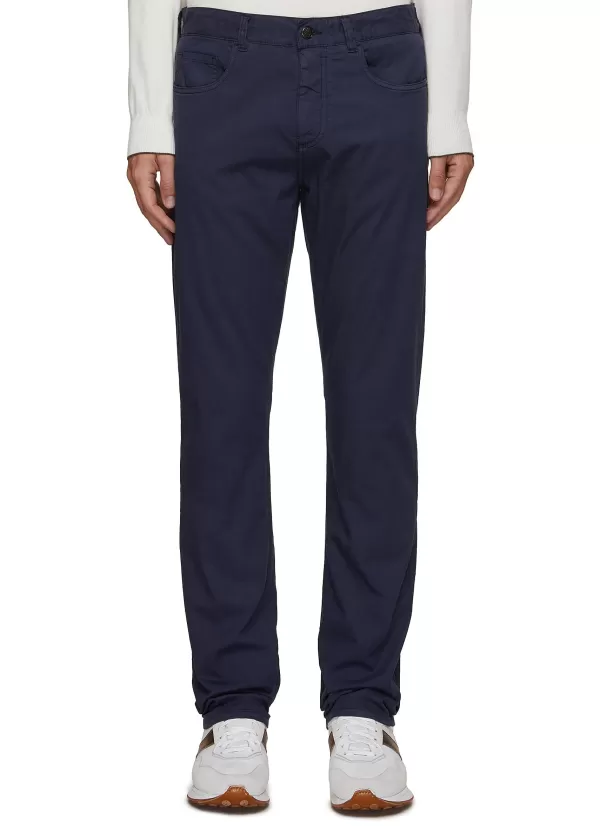 Pants>CANALI Cotton Silk Stretch Jeans