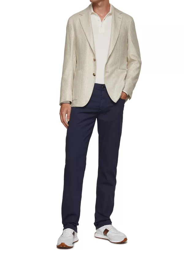 Pants>CANALI Cotton Silk Stretch Jeans