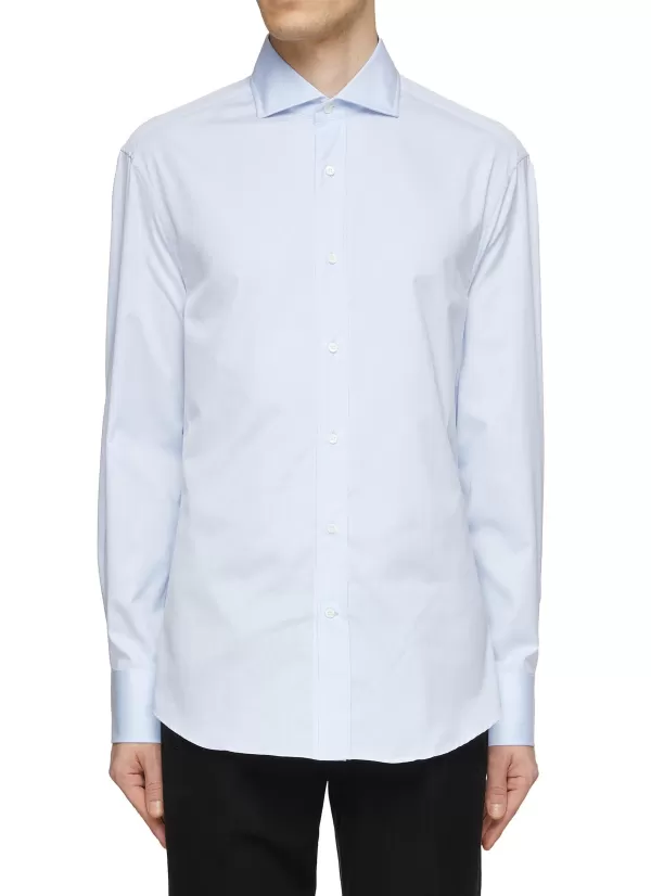 Shirts>BRUNELLO CUCINELLI Cotton Twill Shirt