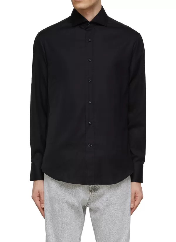 Shirts>BRUNELLO CUCINELLI Cotton Twill Shirt