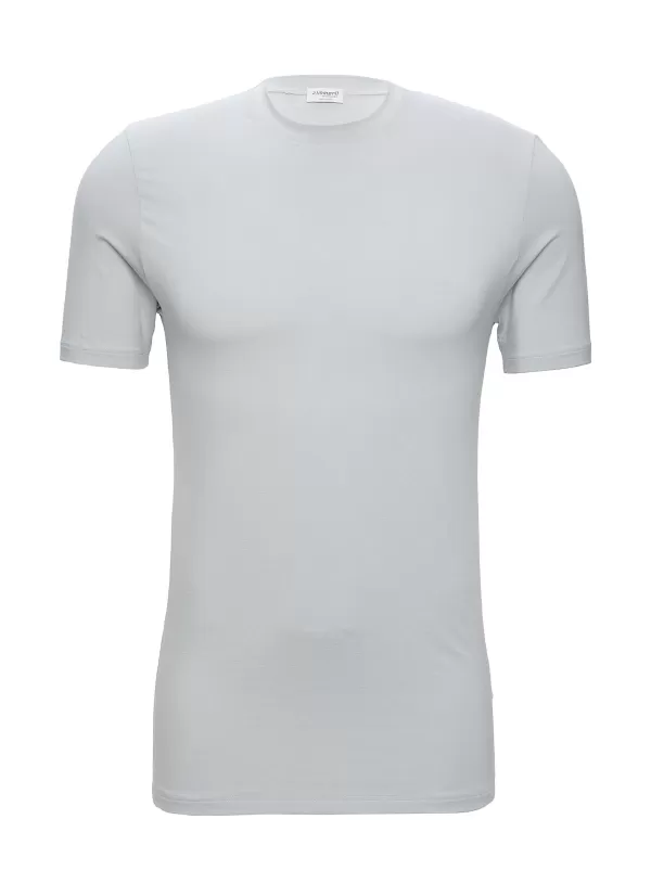 T-Shirts>ZIMMERLI Crewneck Short Sleeve Micromodal Blend Undershirt