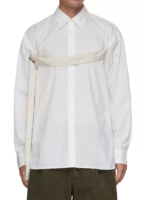 Shirts>DRIES VAN NOTEN Croom Chest Strap Detail Shirt