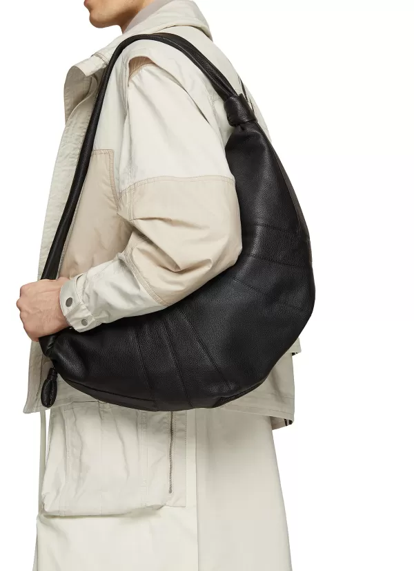 Crossbody>LEMAIRE Crossant Large Leather Crossbody Bag