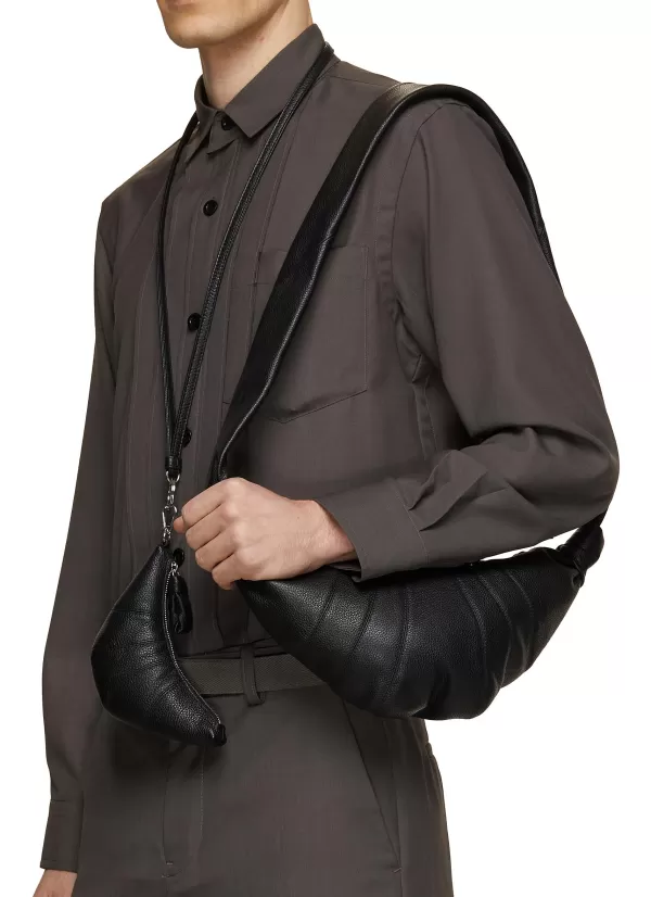 Crossbody>LEMAIRE Crossant Small Leather Crossbody Bag