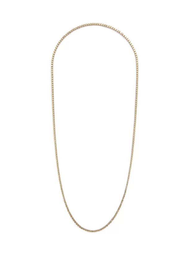 Fashion Jewellery>EDDIE BORGO Cube 12K Gold Plated Metal Necklace