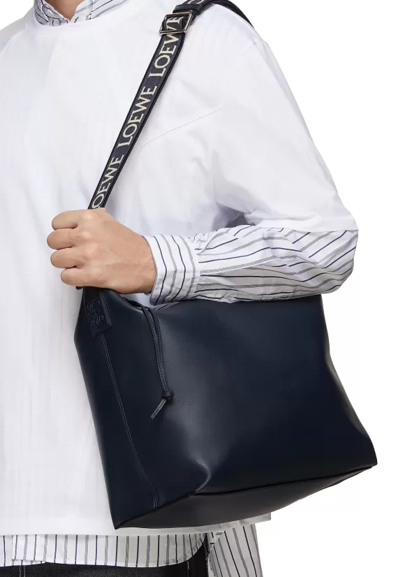 Crossbody>LOEWE Cubi Leather Crossbody Bag