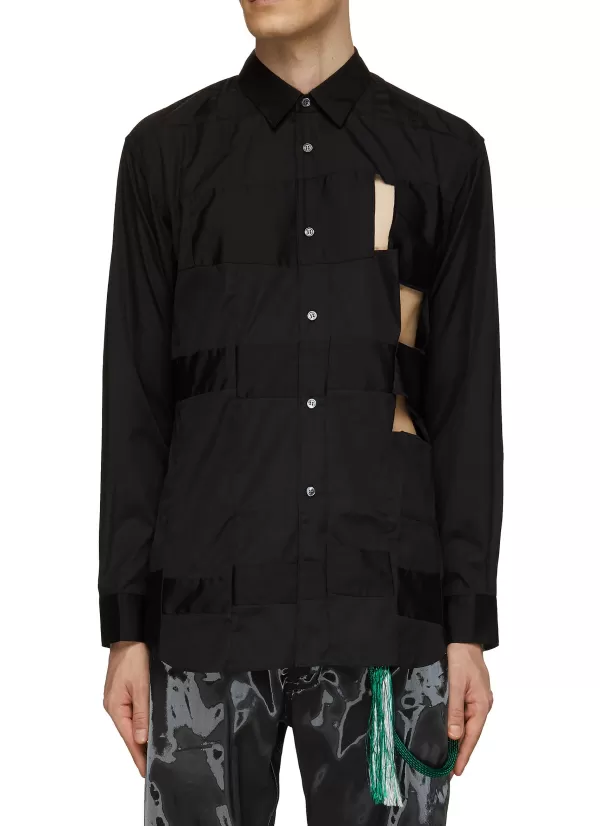 Shirts>COMME DES GARÇONS SHIRT Cut Out Detail Shirt