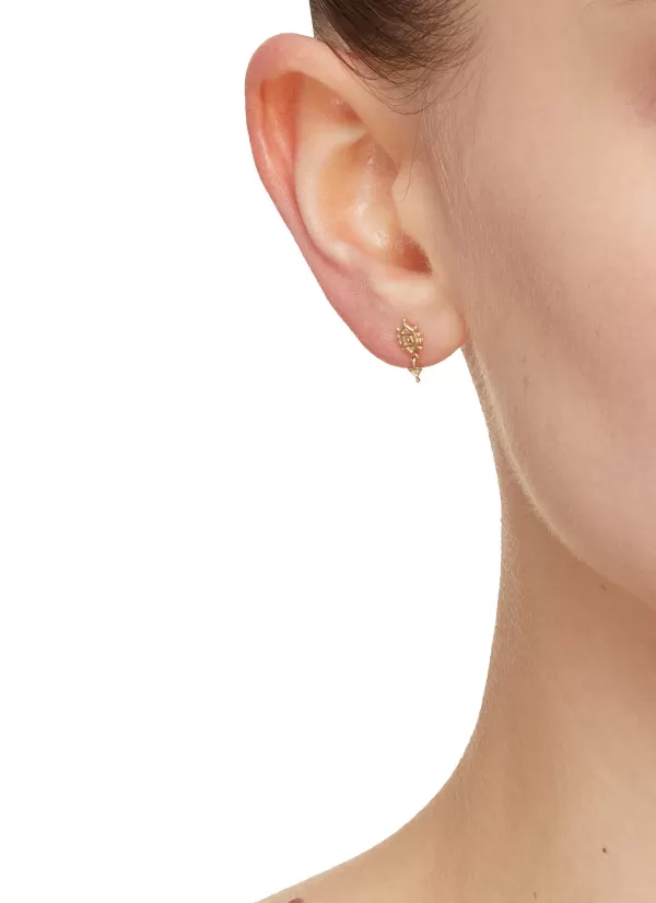 Fashion Jewellery>MÉTIER BY TOMFOOLERY Dala Droplet 9K Gold Diamond Single Earring