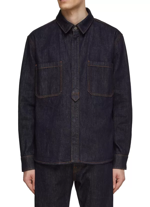 Jackets>VALENTINO Dark Washed Denim Jacket