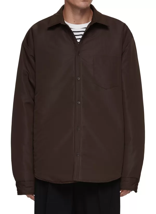 Jackets>THE FRANKIE SHOP Dean Padded Shirt Jacket