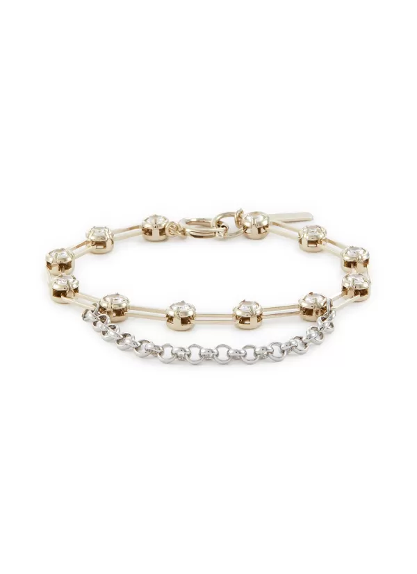 Fashion Jewellery>JUSTINE CLENQUET Debbi Gold & Palladium Plated Bracelet