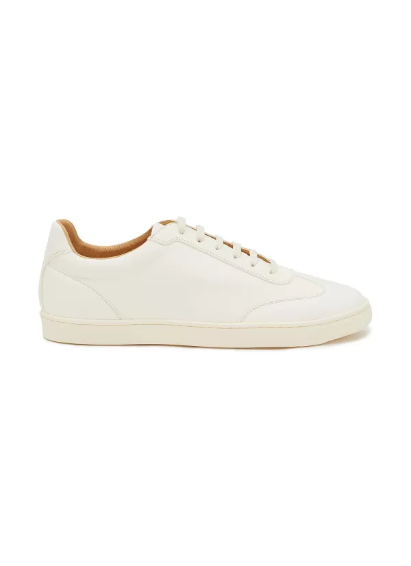 Sneakers>BRUNELLO CUCINELLI Deerskin Unlined Low Top Sneakers