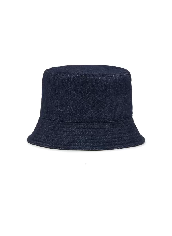 Hats & Gloves>PRADA Denim Bucket Hat