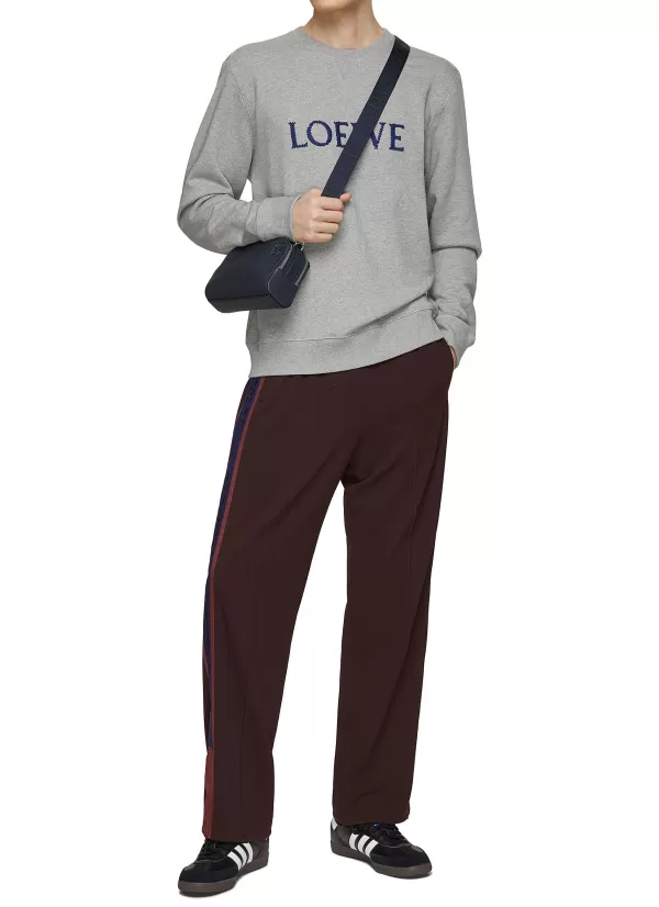 Pullovers & Hoodies>LOEWE Diagonal Stitch Logo Sweatshirt