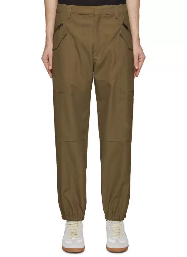 Pants>LOEWE Diagonal Zip Patch Pocket Cargo Pants