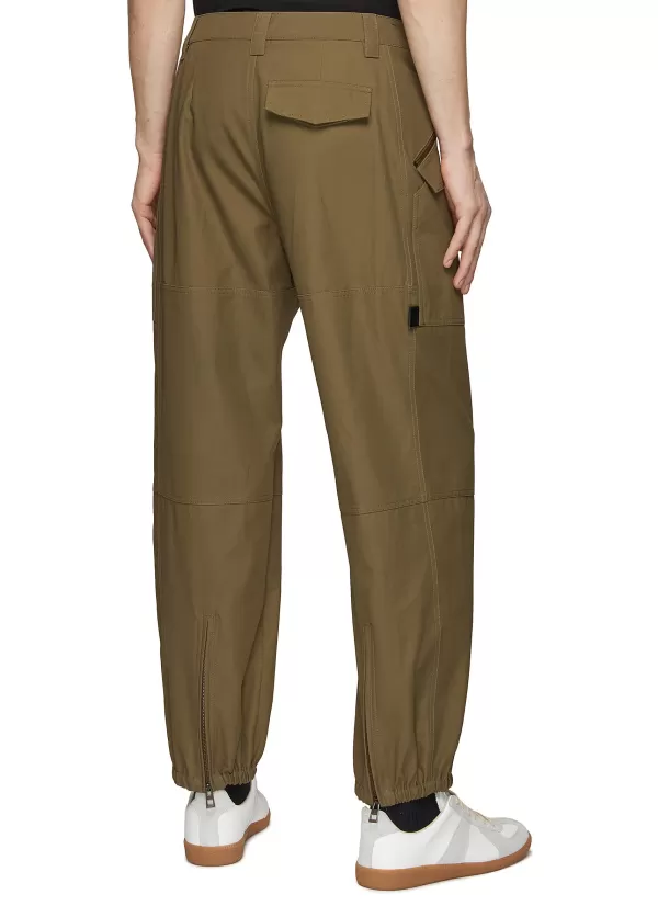 Pants>LOEWE Diagonal Zip Patch Pocket Cargo Pants