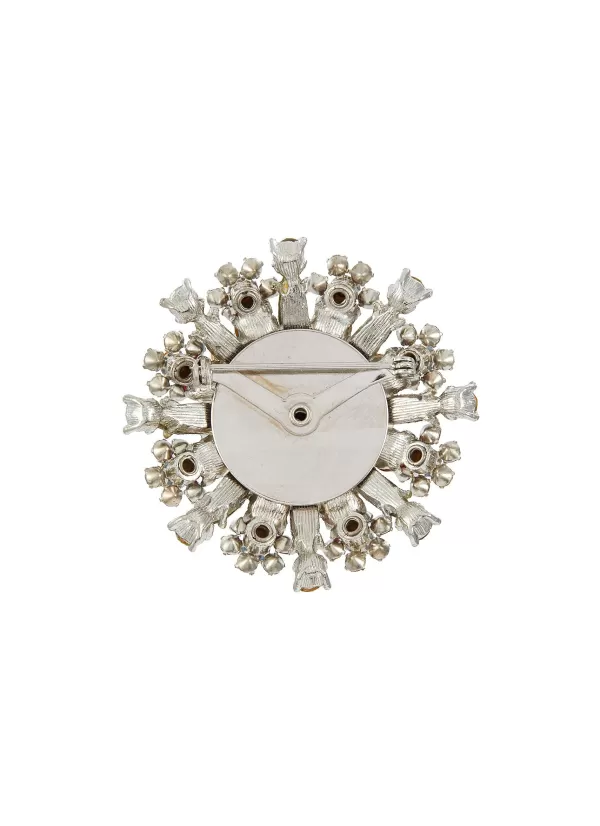 Vintage Accessories>* Diamante Flower Brooch