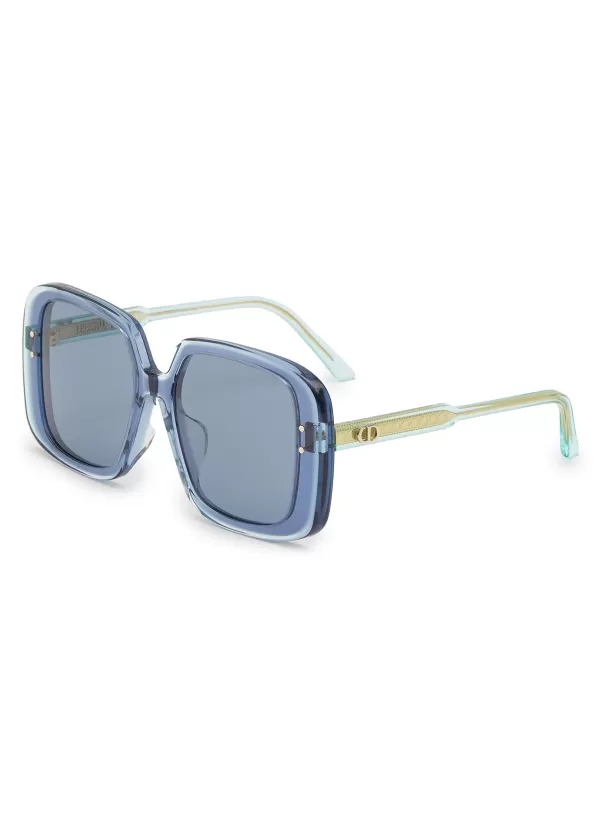 Eyewear>DIOR highlight S3F Acetate Square Frame Sunglasses