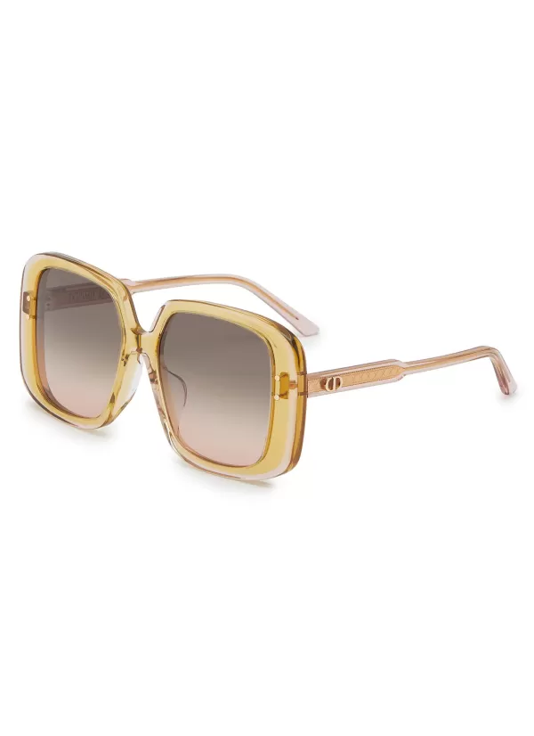 Eyewear>DIOR highlight S3F Acetate Square Frame Sunglasses