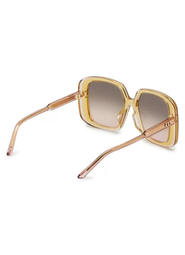 Eyewear>DIOR highlight S3F Acetate Square Frame Sunglasses