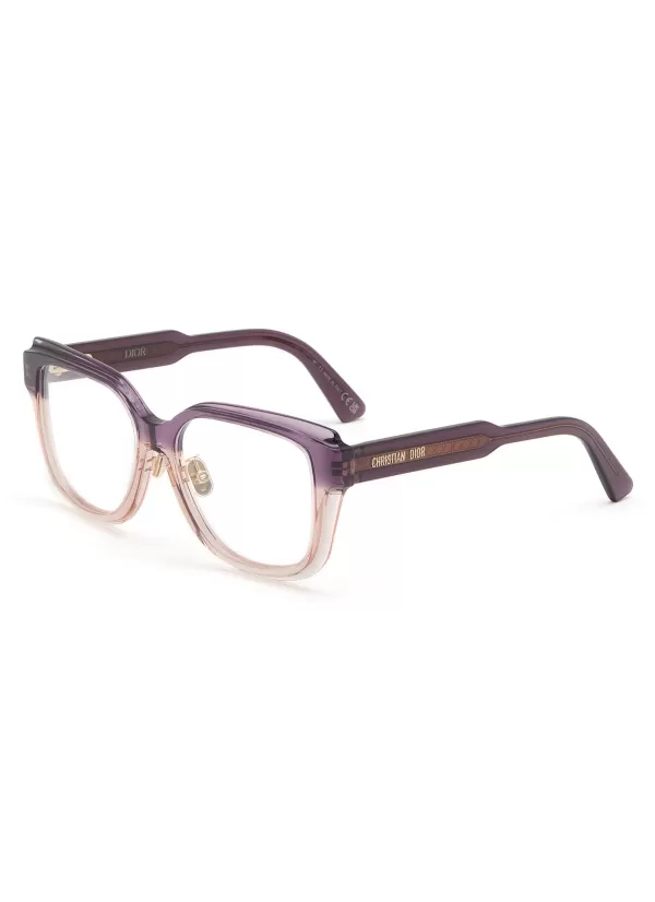 Eyewear>DIOR prismeo S2F Acetate Square Frame Optical Glasses