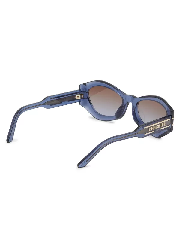 Eyewear>DIOR signature B1U Acetate Butterfly Sunglasses