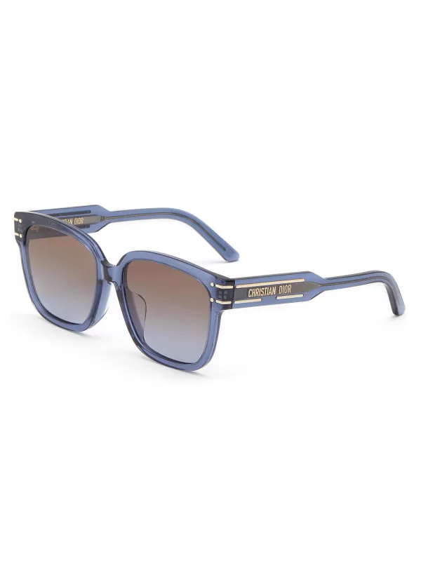 Eyewear>DIOR signature S7F Acetate Square Frame Sunglasses