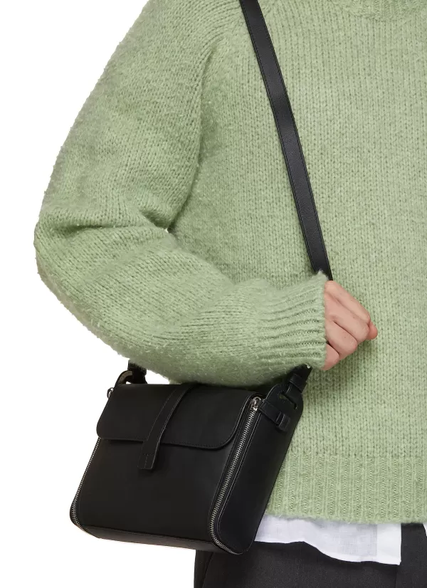 Crossbody>BONASTRE Dome Leather Crossbody Bag