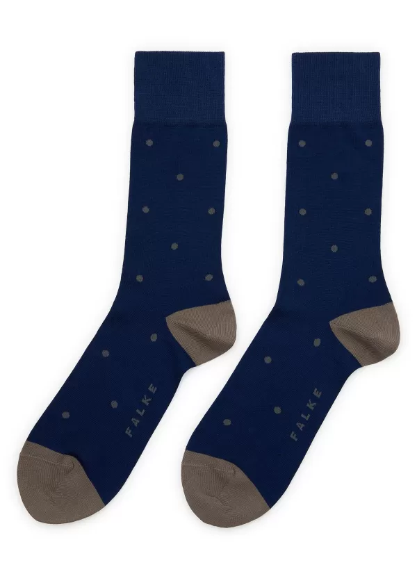 Socks>FALKE Dot Cotton Blend Crew Socks