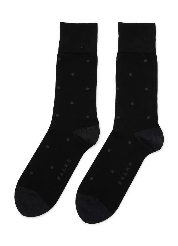 Socks>FALKE Dot Cotton Blend Crew Socks