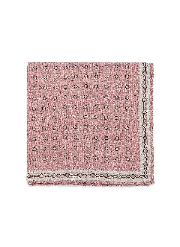 Pocket Squares>BRUNELLO CUCINELLI Dotted Chequered Silk Pocket Square