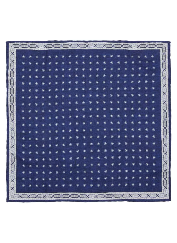 Pocket Squares>BRUNELLO CUCINELLI Dotted Chequered Silk Pocket Square