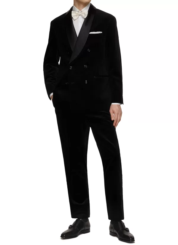 Suits>BRUNELLO CUCINELLI Double Breasted Shawl Collar Evening Smoking Tuxedo